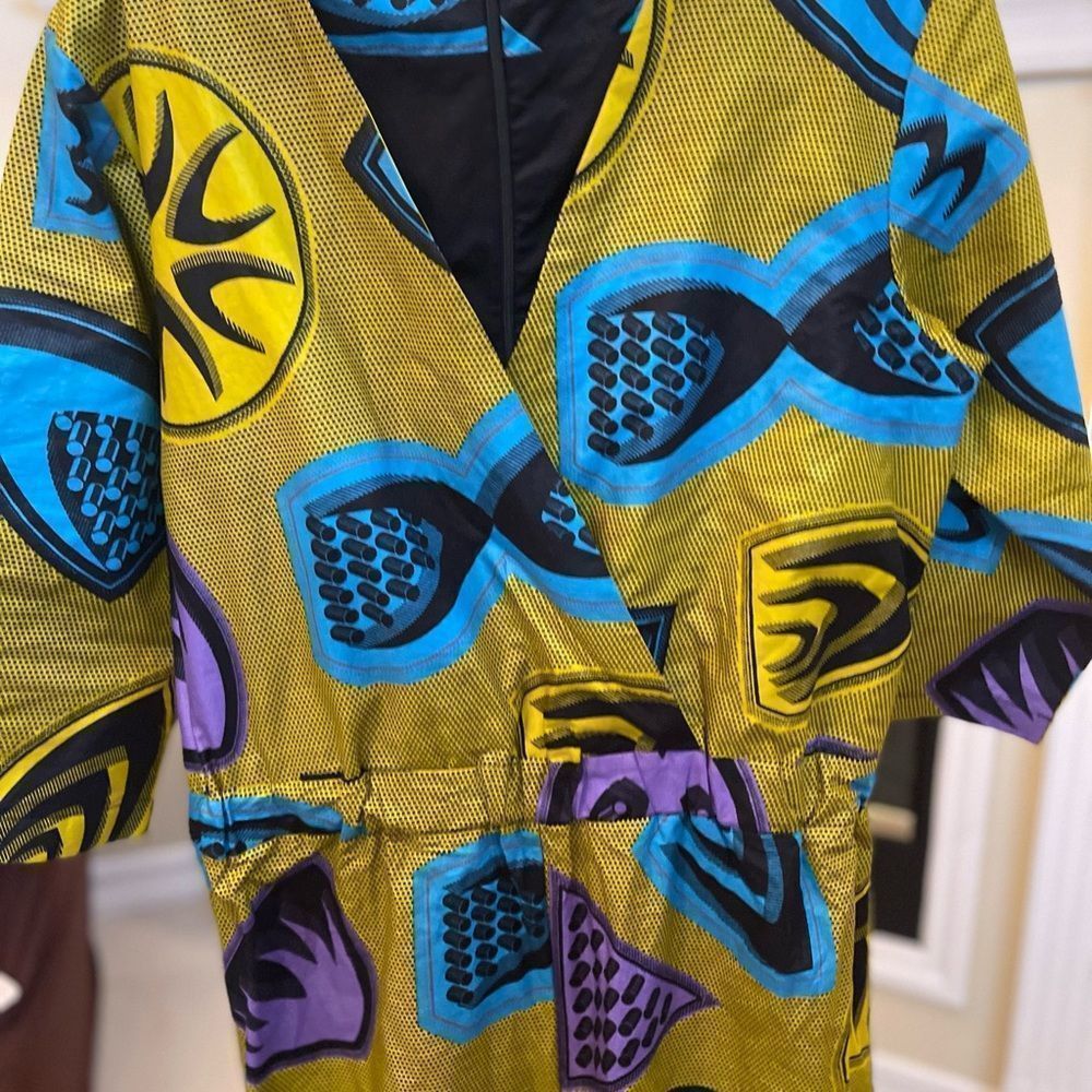 GRASS FIELDS  sleeved Ankara jumpsuit Multi color sz L/XL
